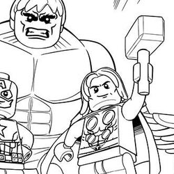 Sterling Lego Avengers Coloring Pages Marvel Printable Color Colouring Superhero Super Rocks Captain Print