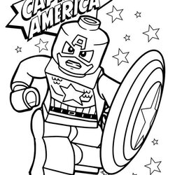 Printable Coloring Pages Lego Avengers