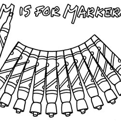 Outstanding Coloring Pages For Markers At Free Printable Marker Color Print