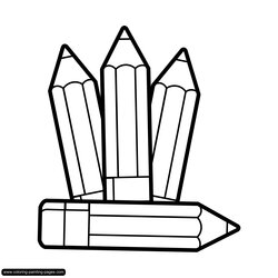 Superlative Marker Coloring Page Transparent Free For Crayon Pages Pencils Crayons Para Color Colored Clip