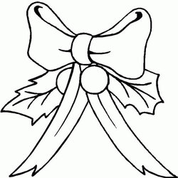 Legit Bow Coloring Page Free Printable Pages For Kids Holly Agenda Christmas