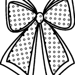 Marvelous Cool Any Xmas Bow Coloring Page Pages Printable