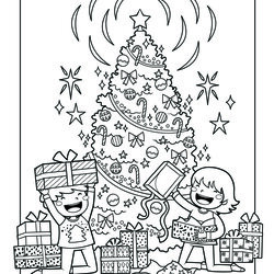 Eminent Free Printable Christmas Coloring Pages For Kids Worksheets Books Popular Presents Page