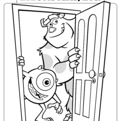 Monsters Inc Coloring Book Home Monster Ag