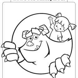 Superior Monsters Inc Printable Coloring Pages Home