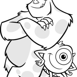 The Highest Quality Monsters Inc Coloring Pages Monster Disney Kids Halloween Printable Book