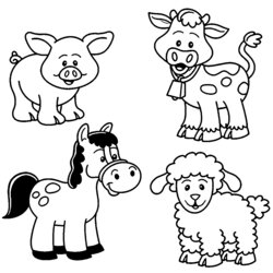 Coloring Pages Critter Science Farm Animal Click Larger Then Right Just Baby Page