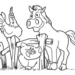 Sublime Free Printable Farm Animal Coloring Pages For Kids Animals