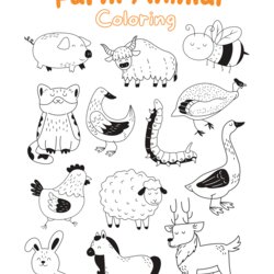 Supreme Printable Farm Animals Coloring Page Miss Pursuit For Women Who Animal Worksheet
