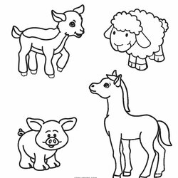 Exceptional Free Printable Farm Animal Coloring Pages For Kids Animals Book Baby Sheets Print Zoo Visit