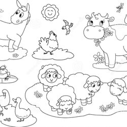 Outstanding Farm Animals Coloring Pages And Activity Sheets Home
