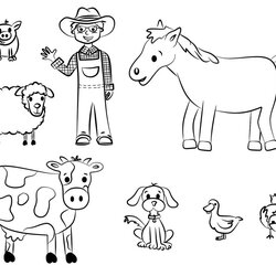 Superior Free Printable Farm Animal Coloring Pages For Kids Animals Colouring
