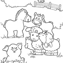 Terrific Free Printable Farm Animal Coloring Pages Kids For