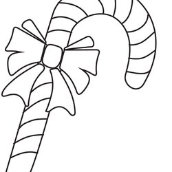 Superlative Candy Cane Coloring Pages Colouring
