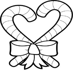 Marvelous Get This Printable Candy Cane Coloring Page For Kids Pages Heart Print Drawing Cartoon Color