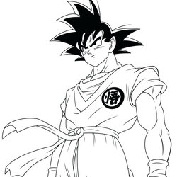 Excellent Picture Of Coloring Pages Dragon Ball Gt Fit
