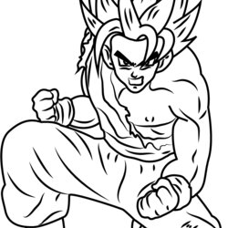 Cool Son Dragon Ball Coloring Page Free Pages Easy Drawing Color Printable