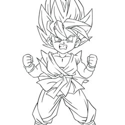 Admirable Dragon Ball Super Coloring Pages At Little Form Color Print Drawing Kids Printable Gt Popular