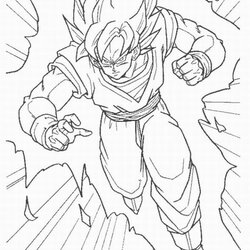 High Quality Dragon Ball Super Coloring Pages Drawing