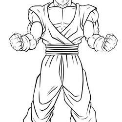 Fine Dragon Ball Coloring Pages Super Printable Choose Board Sheets Colouring