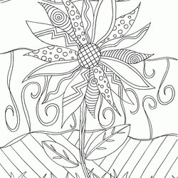 Admirable Cool Coloring Pages For Adults Printable Doodle Adult Kids Flower Alley Sheets Doodles Colouring