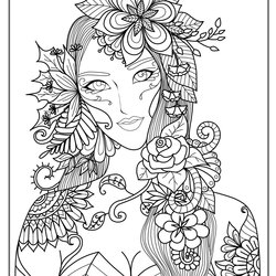 Sublime Fall Coloring Pages For Adults Best Kids Fantasy
