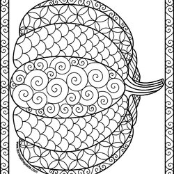 Swell Autumn Adult Coloring Pages At Free Printable Adults Pumpkin Fall Color Print