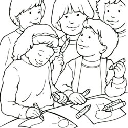Cool Friendship Coloring Pages Best For Kids Sheets Friends Friend Color Printable Bible School Kindness