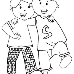 Friendship Coloring Pages Free Printable For Kids Page