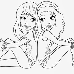 Spiffing Friendship Coloring Pages Best For Kids Free