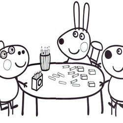 Legit Friendship Coloring Pages Best For Kids Pig Friends Family Printable Colouring Dinner Studying Math