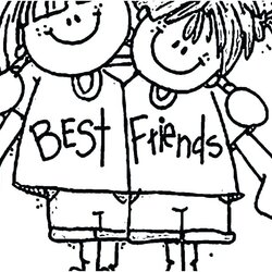 Wonderful Friendship Coloring Pages At Free Printable Friend Friends Color Print