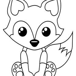 Magnificent Fox Coloring Pages