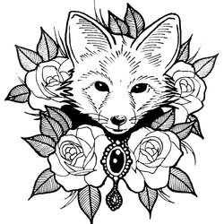 Cute Baby Fox Drawing Free Download On Coloring Pages