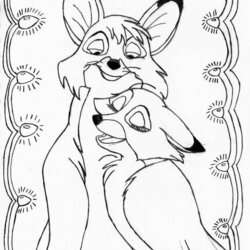 The Highest Standard Fox And Hound Coloring Pages Best For Kids Popular Cute