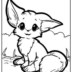 Superlative Cute Foxes Coloring Pages Home