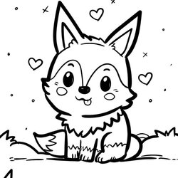 Cool Coloring Pages Cute Printable Latest Little Fox Page