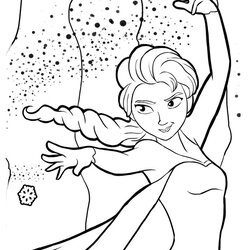 Wizard Free Printable Elsa Coloring Pages For Kids Best