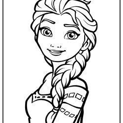 High Quality Elsa For Coloring