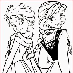 Terrific Coloring Pages Elsa From Frozen Free Printable Si Anna Cu Disney Princess Print