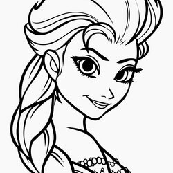 Magnificent Free Printable Elsa Coloring Pages For Kids Best Page Picture