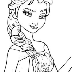 Exceptional Free Printable Elsa Coloring Pages For Kids Best Page