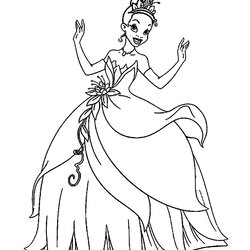 Marvelous Printable Princess Coloring Pages For Kids Disney Girls Frog Color Print African American Page