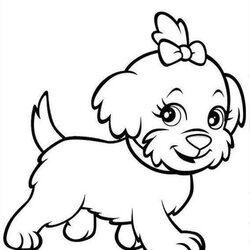 Terrific Coloring Pages Of Puppies New Lovely Baby