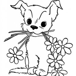Peerless Cute Puppy Coloring Pages Best