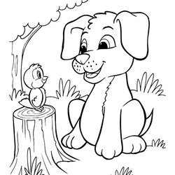 Worthy Animal Coloring Pages Puppy Cute Labrador Puppies Bird Dog Dixie Because Printable Color Cat Animals