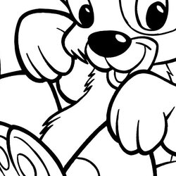 Swell Cute Puppy Coloring Pages Free Printable No Nu