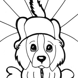 Printable Cute Puppy Coloring Pages At Free