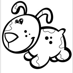 Matchless Cute Puppy Coloring Pages Page Free Animal For