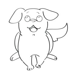 Cute Puppy Coloring Page Free Animal Printable Pages Word Please Thank